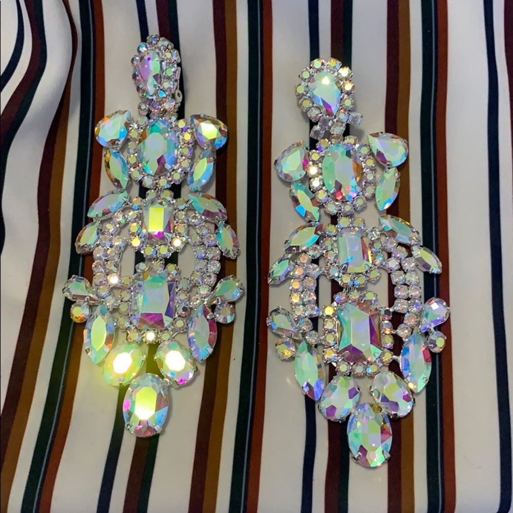Holographic Chandelier Earrings